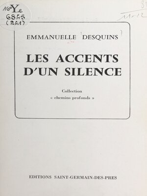 cover image of Les accents d'un silence